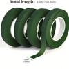 Dark Green Floral Tape DIY Handmade Packaging for Flower Stem Packaging and Floral Wedding Bouquets of Decorative Tape