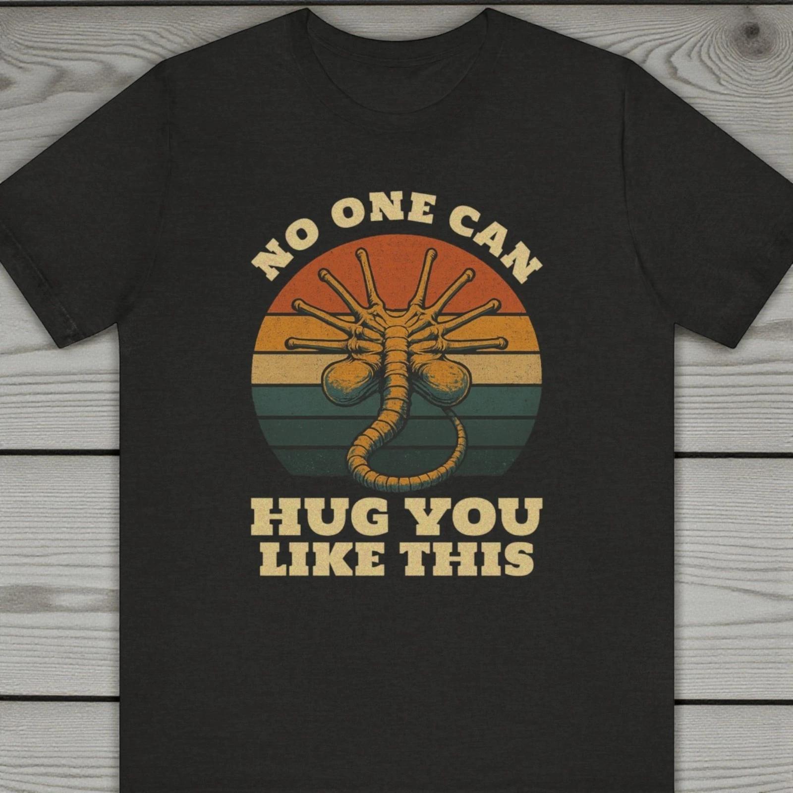 Funny Alien Facehugger 100% Cotton T-shirt Mens Tees Top, Aliens Movie, Alien Earth Show, Unisex Crewneck 2XL