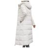 Womens Ladies Warm Plus Size Solid Color Hooded Single Breasted Medium Length Cotton Jacket Waistcoat Slim Cardigan Coat