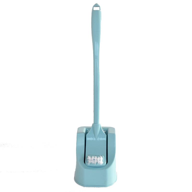 Durable Long-Handled Toilet Brush Set with Soft Bristles and Stand