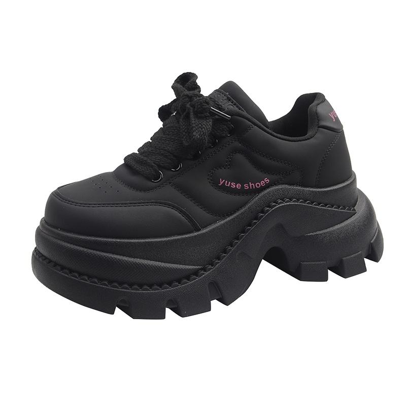 Women Thick Sole Platform Sneakers Wide Round Toe Walking Shoes Street Travel Footwear for Street Style and Holiday Travel 35