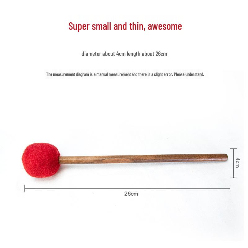 

Буддійська Звукова Чаша Вовняний Фетровий Молоток - Ручний Тибетський Ударник для Звукової Терапії