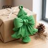 Lightweight Plastic Tree Accessories 3D Printed Christmas Ornament with Bow Design Decorative Xmas Reusable Festive