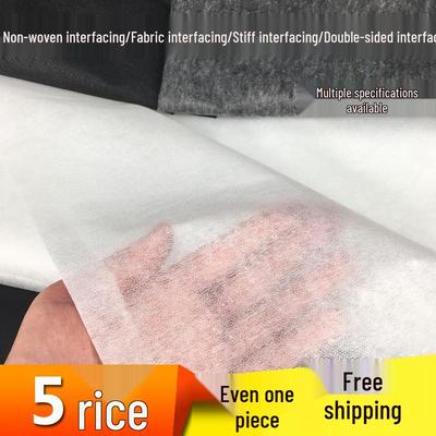 High-Temperature Fusible Non-Woven Interlining: Single/Double-Sided Hot-Melt Fabric for Clothing and Suit Shaping