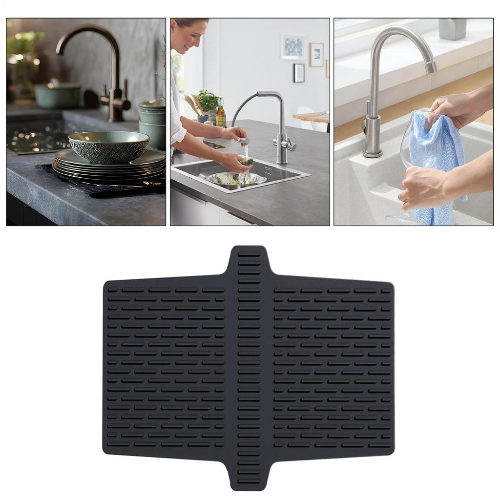 Sink Saddle Sink Saddle For Kitchen Divided Pad Guard For Counter Bathroom Cabinet Faucet Draining Drying