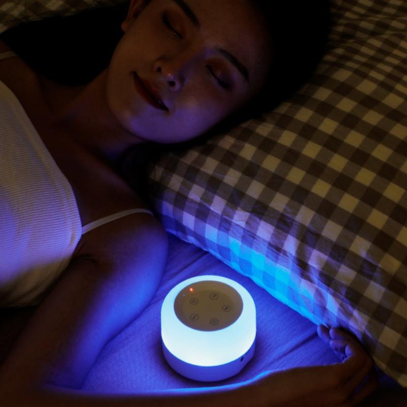 M1 White Noise Machine Portable Night Light Rechargeable Sleep Soothing Device 800mAh 24 Types of Audio Sources for Newborn Gift
