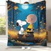 Cute Snoopy Dog Cartoon Flannel Blanket,Ultra Soft Warm Plush Throw for Home Bedroom Bed Sofa Cover Camping Picnic gift