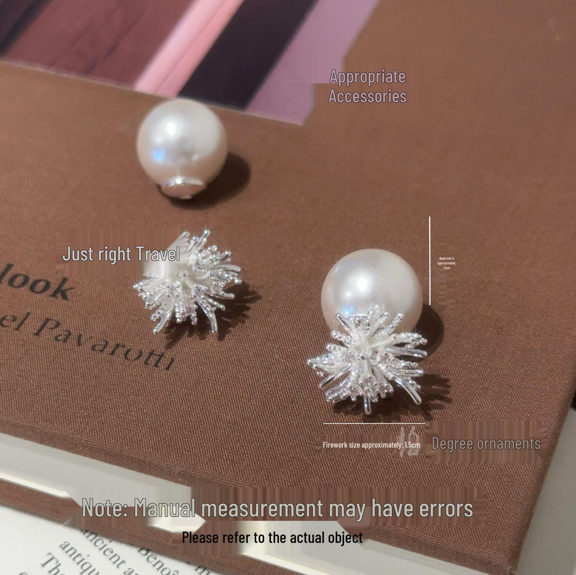 Dandelion Firework Zircon Stud Earrings - Elegant Floral Design толстый посеребренный