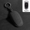 Leather Car Key Case Cover Shell Fob For Hyundai Protector Keychain