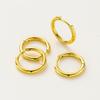 4pcs/lot 14K 18K Gold Plated Round Simple Classic Open Earing Hook Pendant Decorate Loop For Jewelry Making Crafts Accessories