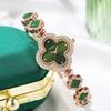 Lucky Clover Watch Niche Light Luxury Green Agate Bracelet Watch Quartz Ladies Watch