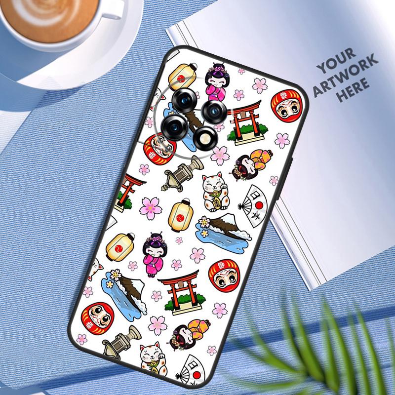 Lucky Cat Maneki Neko Japanese Case For OnePlus Nord 5 CE 2 3 4 Lite N30 OnePlus 11 12 13 15 12R 13R 10T 13T 9 10 Pro Cover