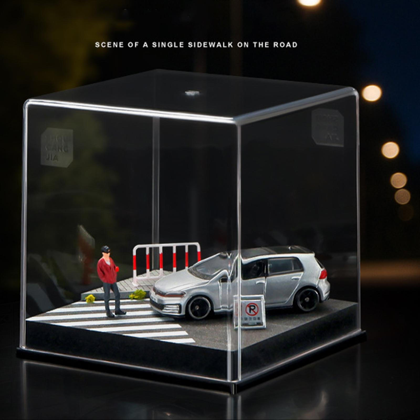 

1/64 Acrylic Display Case, Transparent Storage Organizer for Figures And Memorabilia Single carriageway