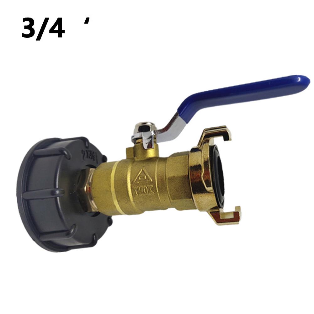 IBC Adapter S60x6 Tote Tank Adapter Anschluss Geka Stil Schlauchanschluss Bewässerung Praktischer Auslass Gewinde Zubehör Verschraubungen