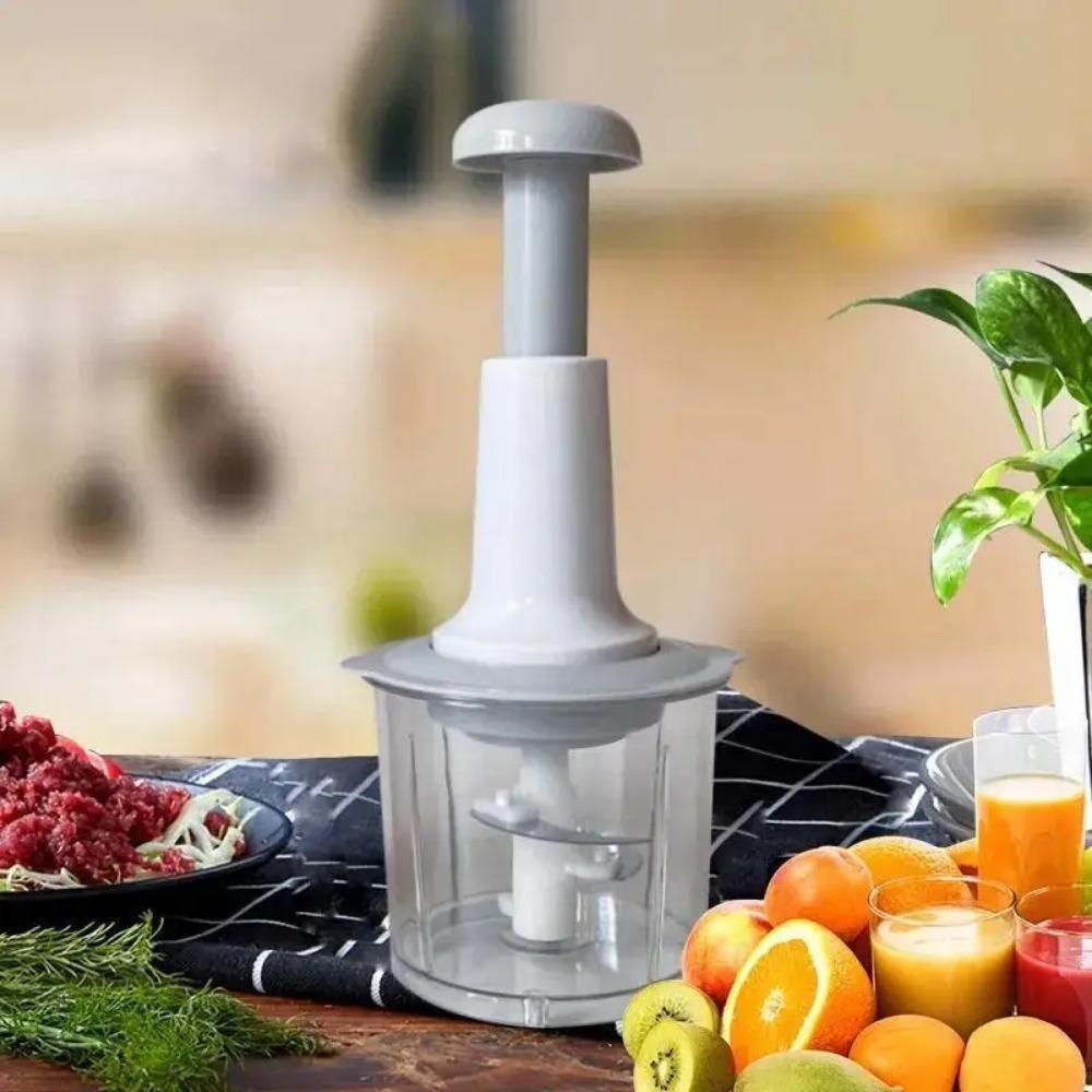 Robot de bucatarie multifunctional - masina de tocat carne manuala, tocator de legume, usturoi, tocator de ardei iute, masina de feliat, cubulete rotative, unealta de bucatarie pentru fructe