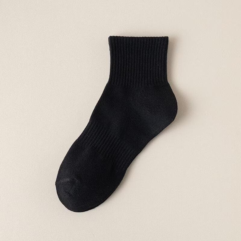 JINGRUIXIANG Unisex Cotton Anti-Odor Sport Mid-Calf Socks