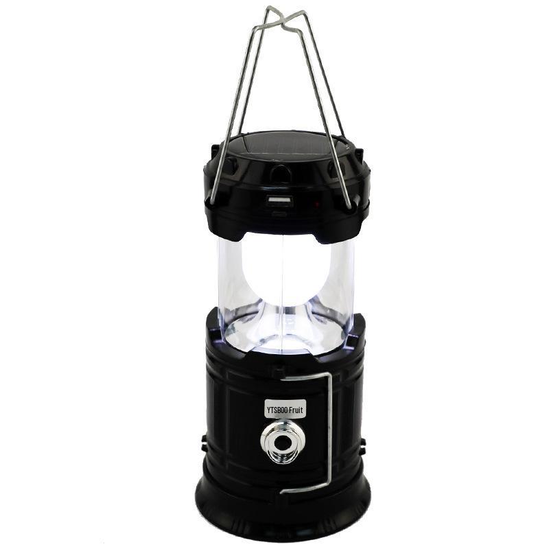 Portable Solar Lantern & Power Bank: Outdoor Camping, Cycling, Fishing Emergency Flashlight