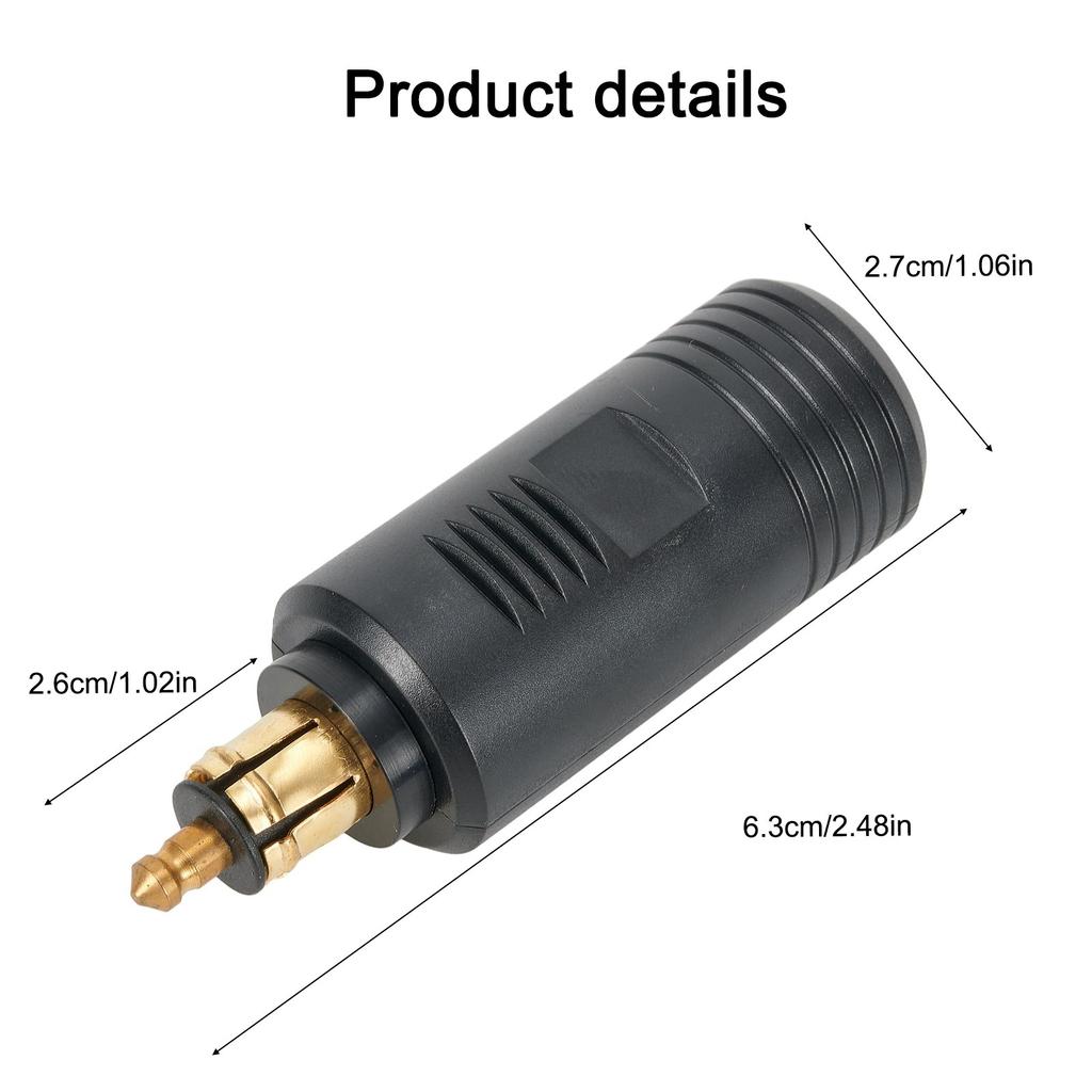 DC 12V 24V EU Plug Cigarette Lighter For BMW DIN Socket Motorcycle Charger Socket Outlet Convert To Car Adapter Power Lead Cable