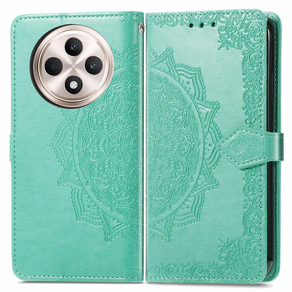 For Oppo Reno12 F 5G Wallet Case Mandala Flower Leather Phone Cover Stand View