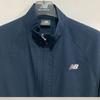 New Balance Summer Seersucker Stand Neck Windbreaker Nbnaf31713 Navy
