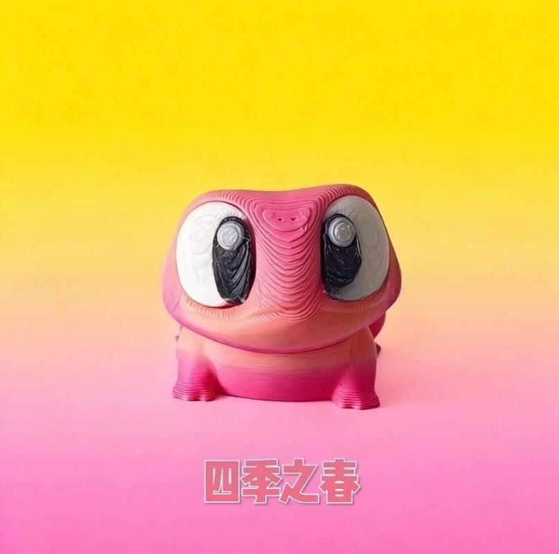 3D Printed Cute Big-Eyed Frog Model - Full Body Articulated Movable Joints, Realistic Simulation Pet Figure for Collectors