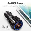 QGeeM Çift USB QC 3.0 Araç Şarj Cihazı Hızlı Şarj 3.0 Telefon Şarj Araba Hızlı Şarj Cihazı 2 Port USB Taşınabilir iPhone Şarj Cihazı Xiaomi