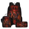 Strangertings Stranger Things Student School Bag Children'S Backpack Satchel Pencil Case