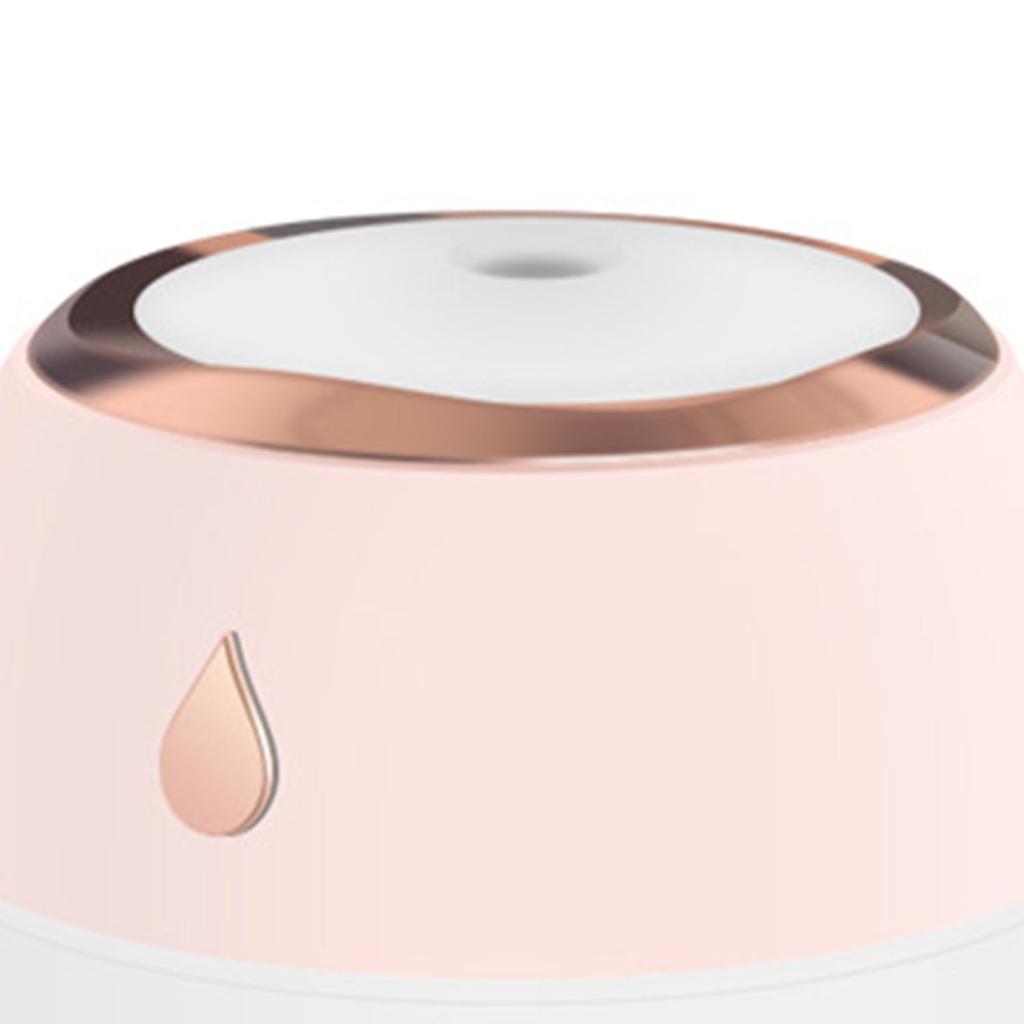 Desktop Humidifier Fine Mist Moisturizing Colorful LED Aromatherapy Humidifier for Bedroom Pink