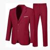 2025 Men's European American Casual Suit Set: Two-Piece Trousers & Jacket for Weddings and Banquets