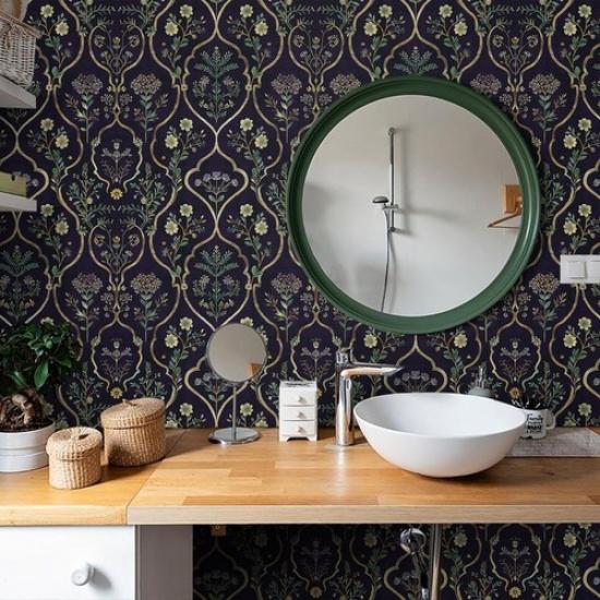 Floral Peel and Stick Wallpaper Vintage Floral Contact Paper 15.7inchx196.8in