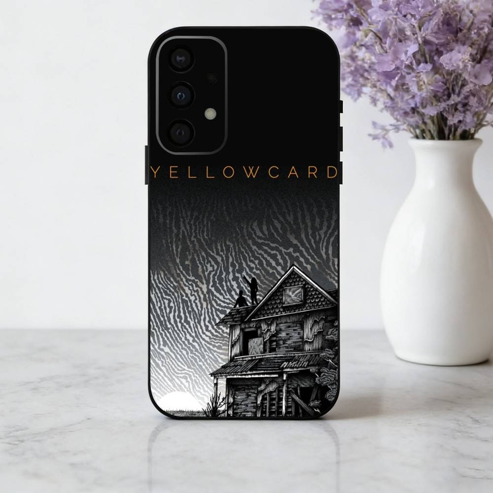 Rockin Y-Yellowcard Band phone Case For Samsung Galaxy A73,A72,A71,A70,A53,A52,A51,Others Soft Black Shell