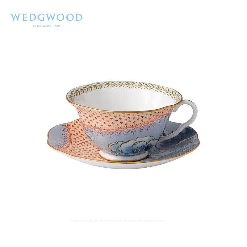 Wedgwood Floral Dance Butterfly Blue Cup and Saucer Set