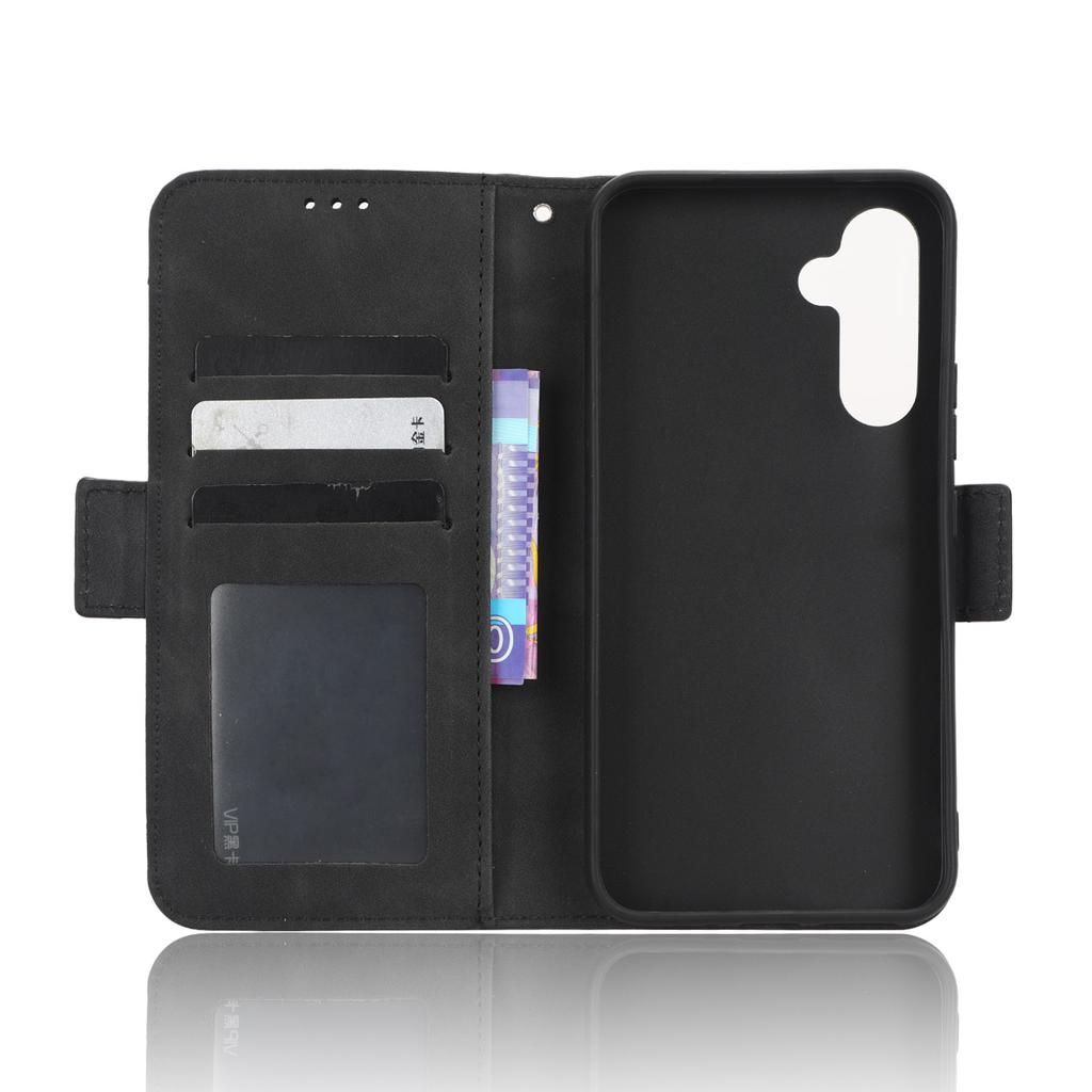 For Samsung Galaxy A54 5G Multiple Card Slots PU Leather Anti-shock Phone Case Magnetic Flip Protective Phone Cover Wallet Stand