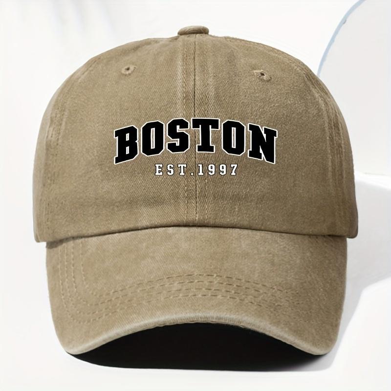 Boston 1997 Vintage Washed Baseball Cap Adjustable Trucker Hat