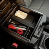 For Toyota Tacoma 2016- Center Console Armrest Organizer Tray Durable ABS Black Storage Box With Divider Car Accessories