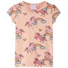 Kids Short Sleeve Pajamas In Light Orange Size 128