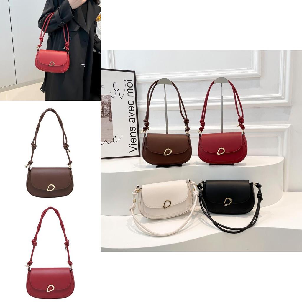 Trendy Urban Minimalist Lock Closure Shoulder Bag For Women Versatile Small Square Style