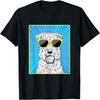 Wheaten Terrier Portrait Pop Art Dog with Sunglasses T-Shirt