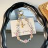 Acrylic Butterfly Phone Chain Bowknot Love Heart Beaded Chain Y2K Phone Charm Strap  Bag Pendant