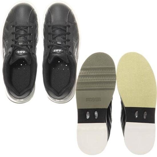 American Bowling Service Bowling Shoes Right Thrower S-250 Black/Black 23.0cm