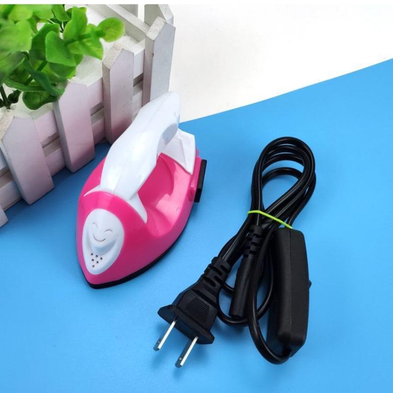 

Многофункциональный креативный мини детский ручной электрический утюг с именем палка для глажки фигурка для глажки рейн-дрель розовый