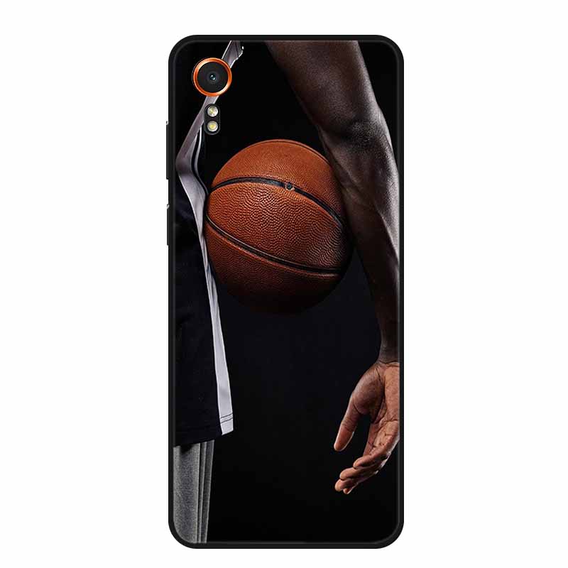 For Samsung Galaxy Xcover 7 Case Fashion Flowers Black Silicone Soft Back Cover For Samsung Galaxy Xcover7 Phone Case Coque Capa