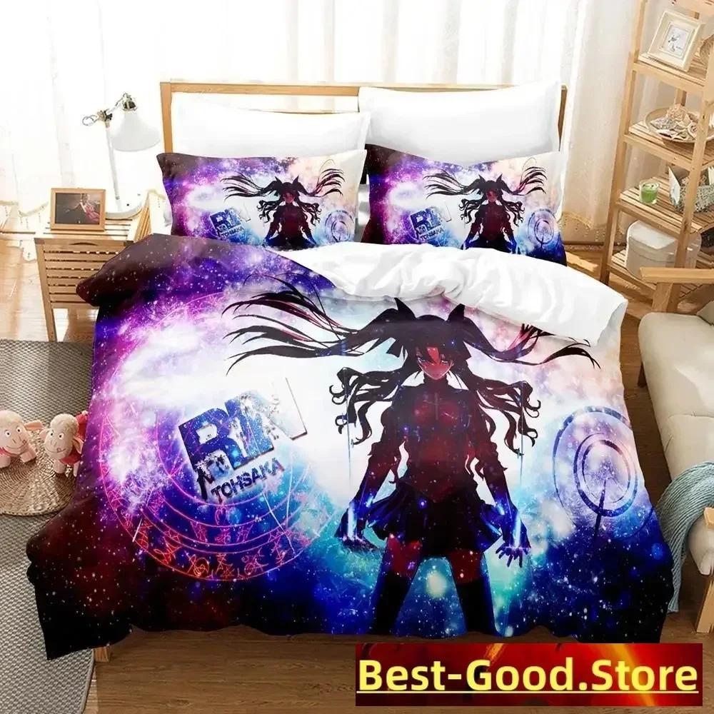 3D Print Anime FateStay Night Unlimited Blade Works Bed Set Duvet Cover Pillowcase Bedding Set Bed Linen Sheet Quilt Cover Full