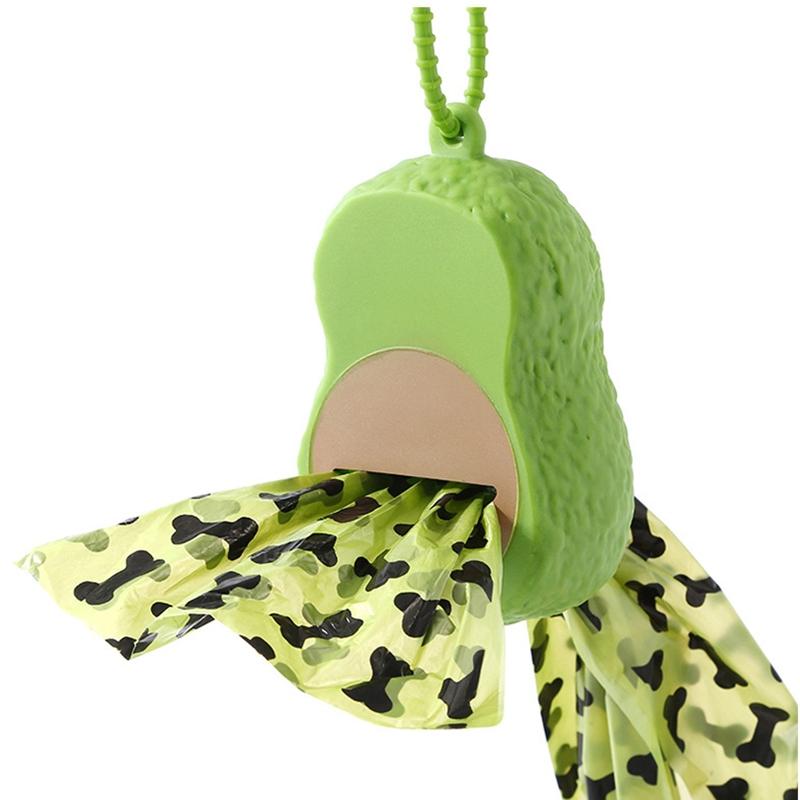 Avocado Hunde Kotbeutel Spender Abfallbeutel Halter Spender Kotbeutel Hunde Müll Haustier Sauber Outdoor Zubehör