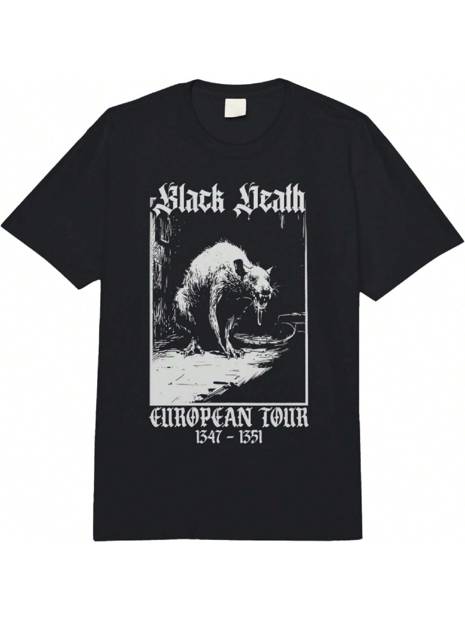 Plague Rat Medieval History Goth Adult Heavyweight T-Shirt S