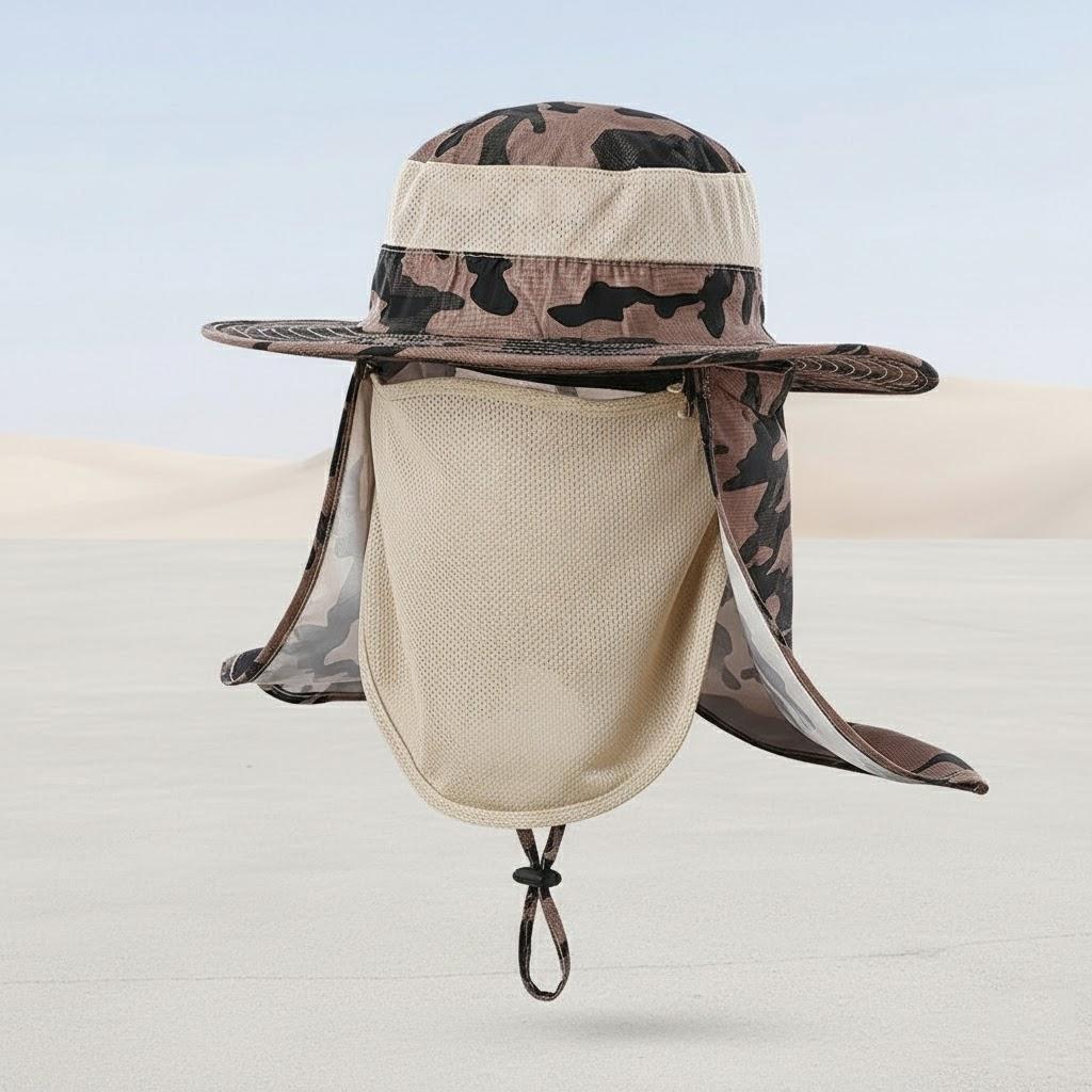 

Camouflage Fishing Hat Outdoor Wide Brim Sun Protection Anti UV Breathable Comfortable Fishing Cap for Men Women хакі
