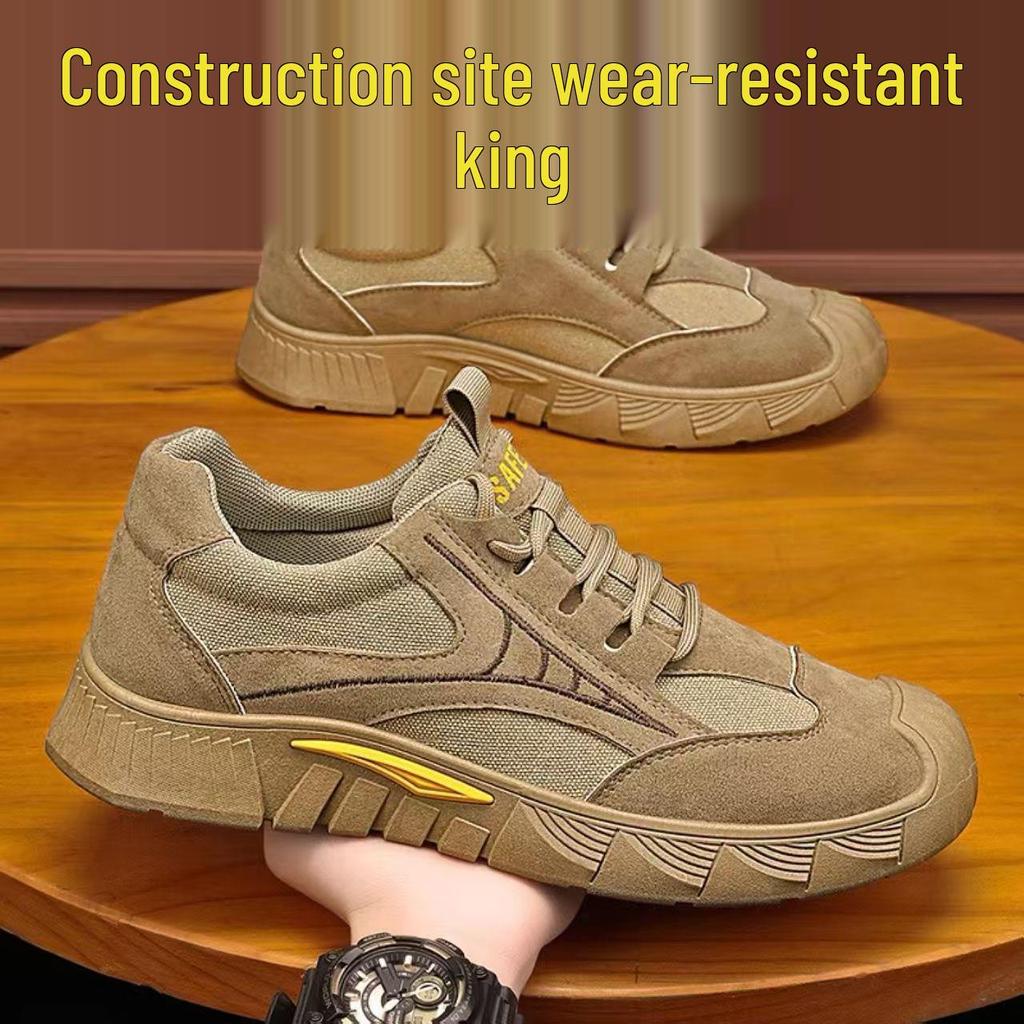 2025 Men's Spring Lightweight Non-Slip Work Shoes - Wear-Resistant Soft Sole