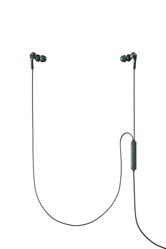 Audio-Technica ATH-CKS330NC GR Wired Earphones Type-C Noise Cancelling Deep Bass Microphone Remote 1.2m U-Shaped Cable Green