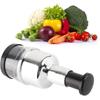 Stainless Steel Manual Hand Chopper Kitchen Tools Garlic Chopper Vegetable Slicer Mini Mincer Crusher for Garlic Ginger Herb Nut