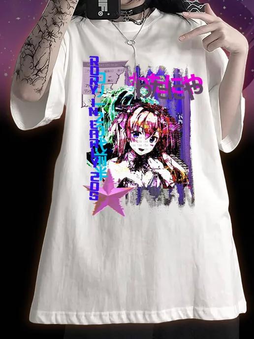 Glitch-Style T-Shirt (Standard & Oversized) 2XL